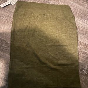 Lularoe cassie skirt 2xl new with tag olive green